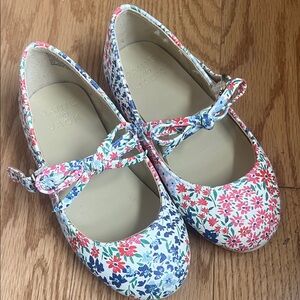 Janie and Jack Multicolor Floral Dress Shoes
